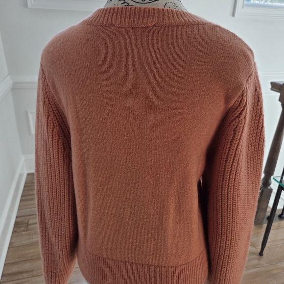 Ann Taylor Dark Peach Color Sweater - Picture 3 of 8